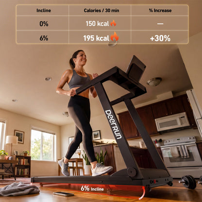 DeerRun A1 Pro Smart Foldable Treadmill with AI Coach