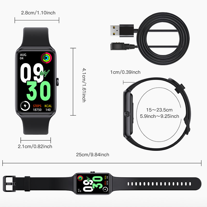 DeerRun® Fitness Smartwatch: Sync to App & Track Workouts