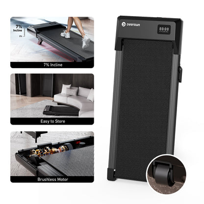 DeerRun Walking Workstation: Incline Walking Pad & Desk Bundle | Replace Your Chair