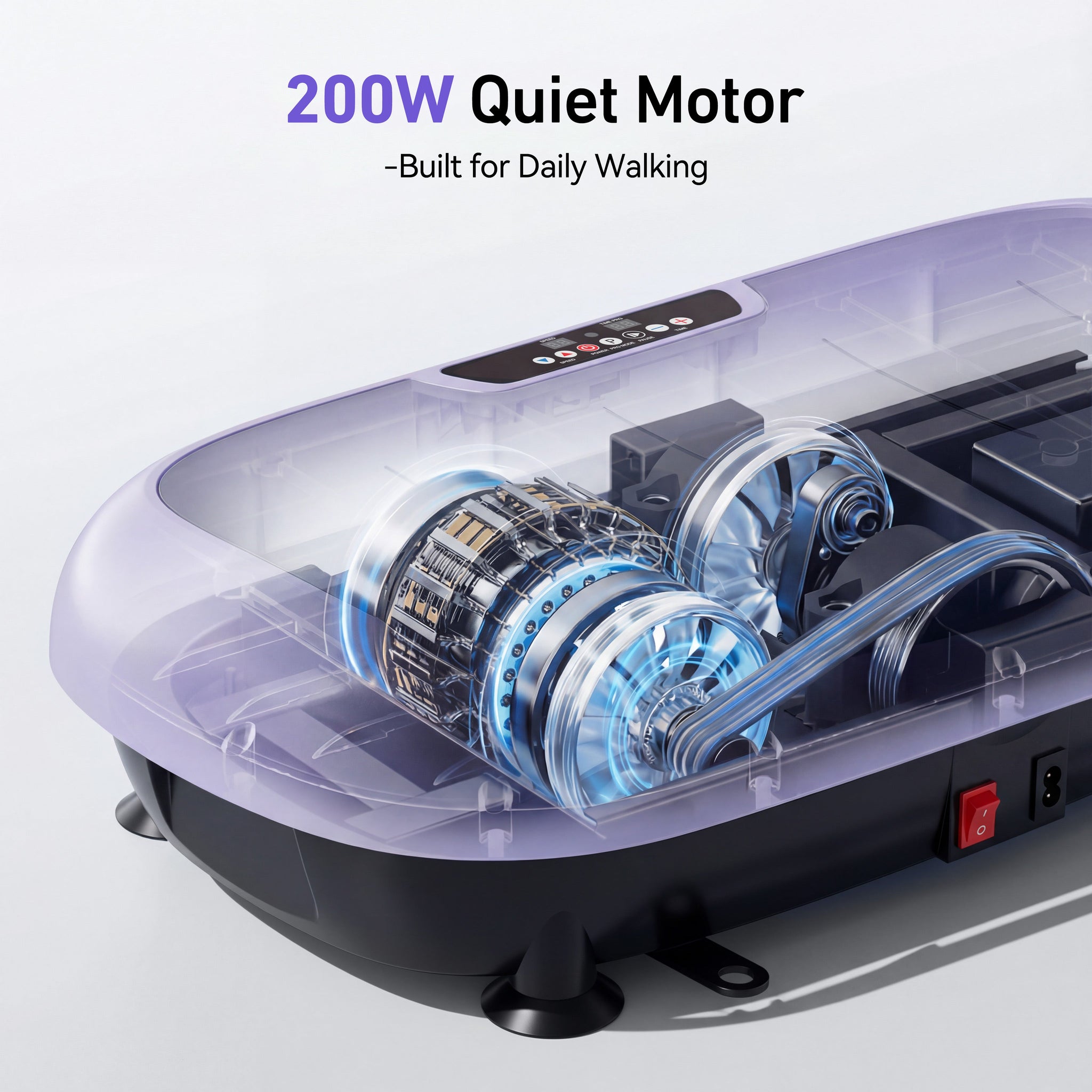 High-Power Full‑Body Vibration Plate Workout, 220lbs