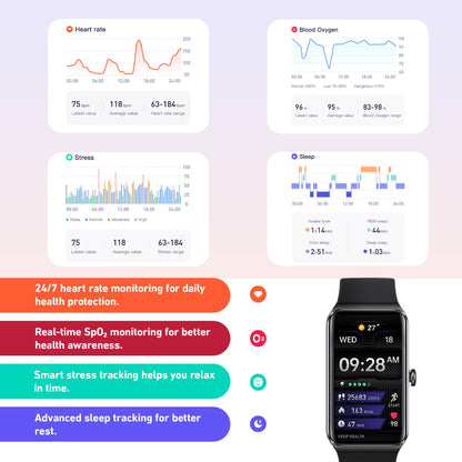 DeerRun® Fitness Smart Watch: Sync to PitPat App & Track Workouts