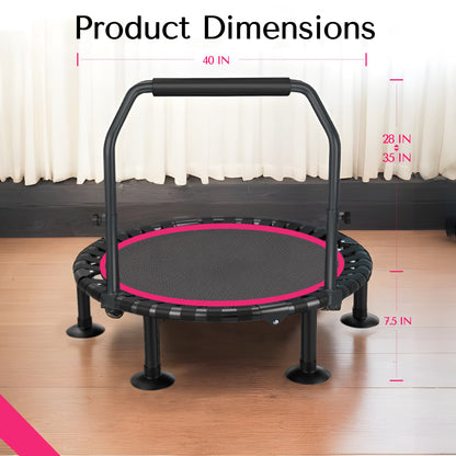 40 Foldable Mini Trampoline Max Load 330lbs