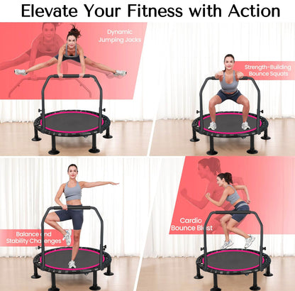 40 Foldable Mini Trampoline Max Load 330lbs