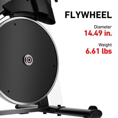DeerRun S500 Pro King Size Indoor Exercise Bike for Tall Riders 32 Magnetic Adjustable Resistance, LED Screen