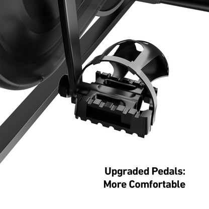 DeerRun S500 Pro King Size Indoor Exercise Bike for Tall Riders 32 Magnetic Adjustable Resistance, LED Screen