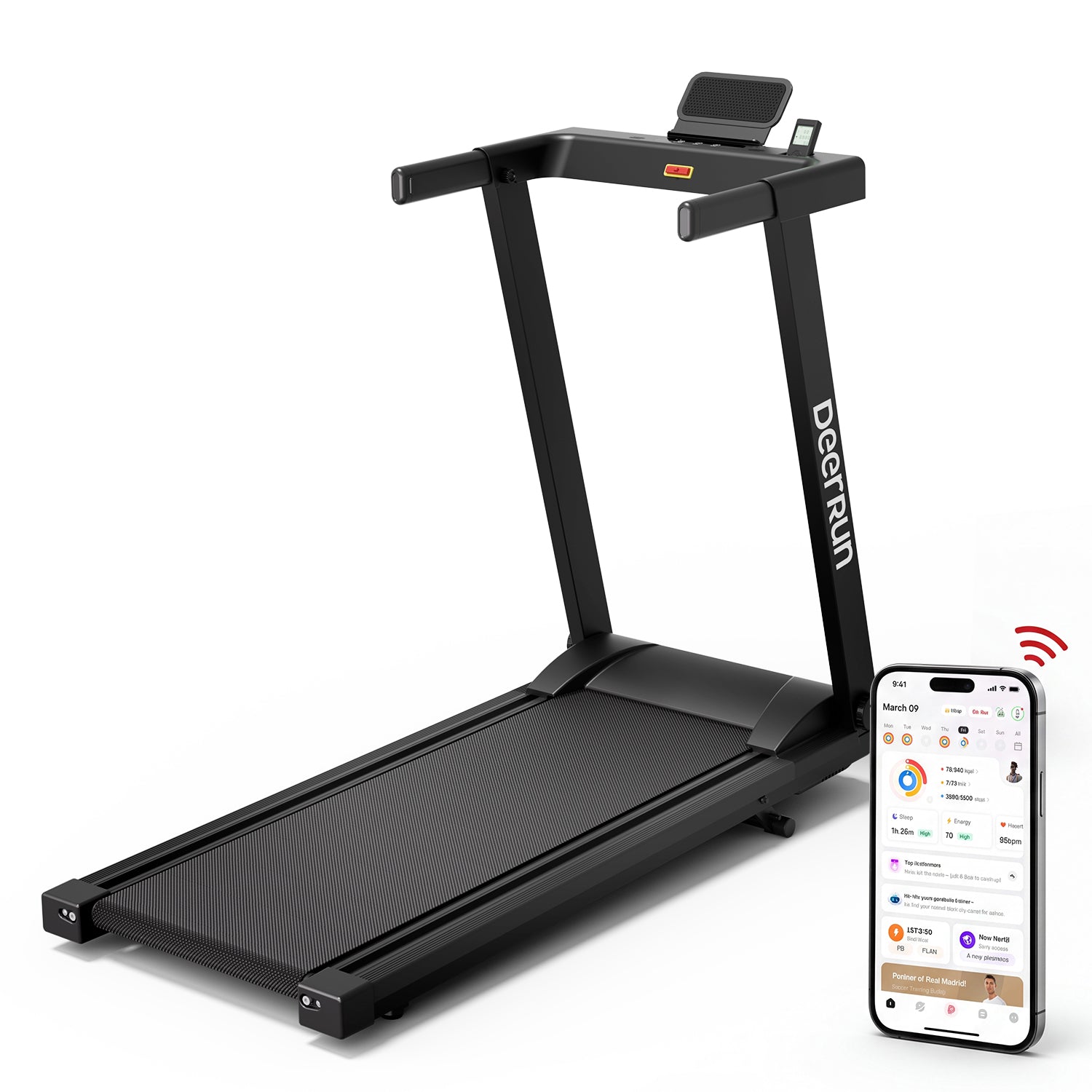 DeerRun A1 Pro Smart Foldable Treadmill with AI Coach