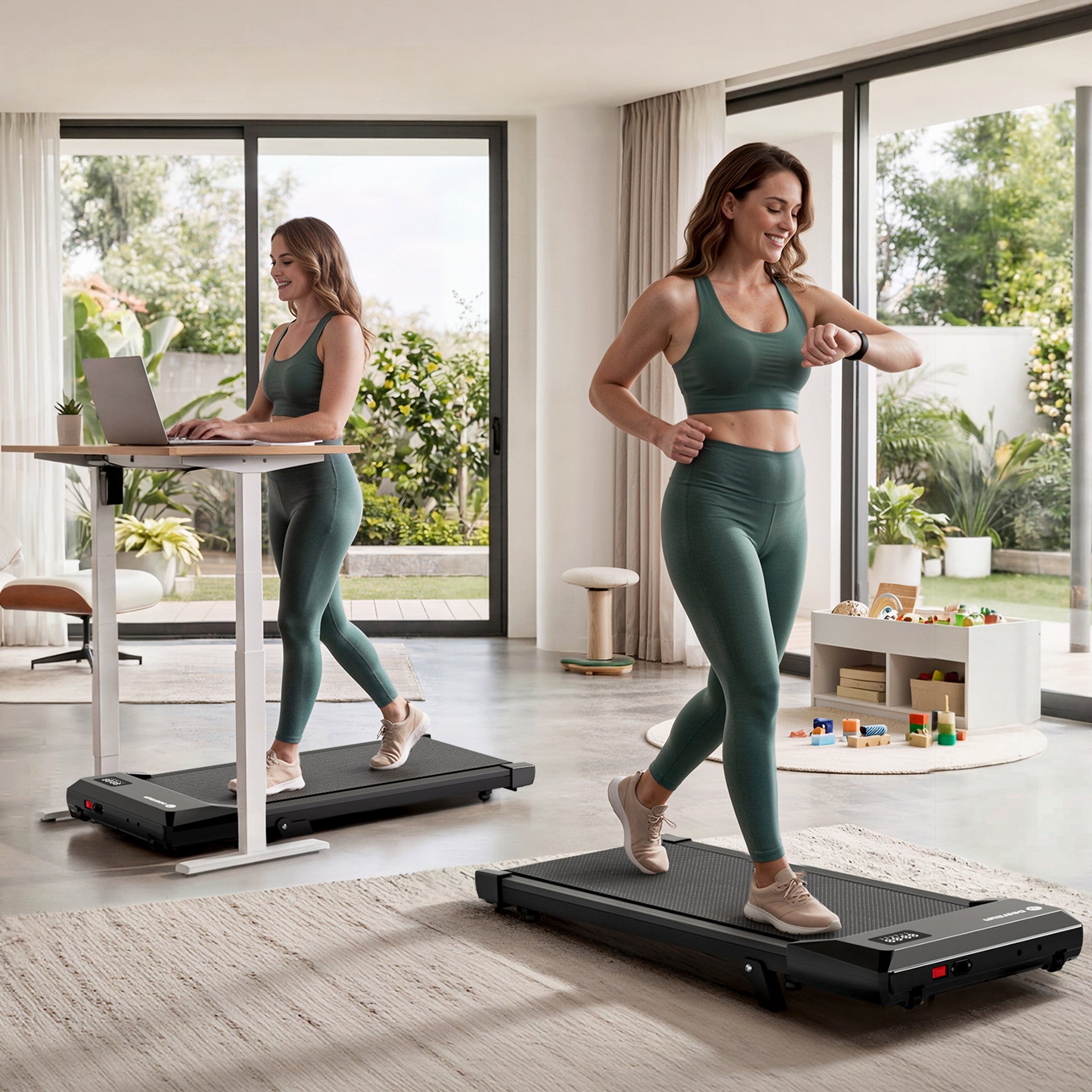 DeerRun Walking Workstation: Incline Walking Pad & Desk Bundle | Replace Your Chair