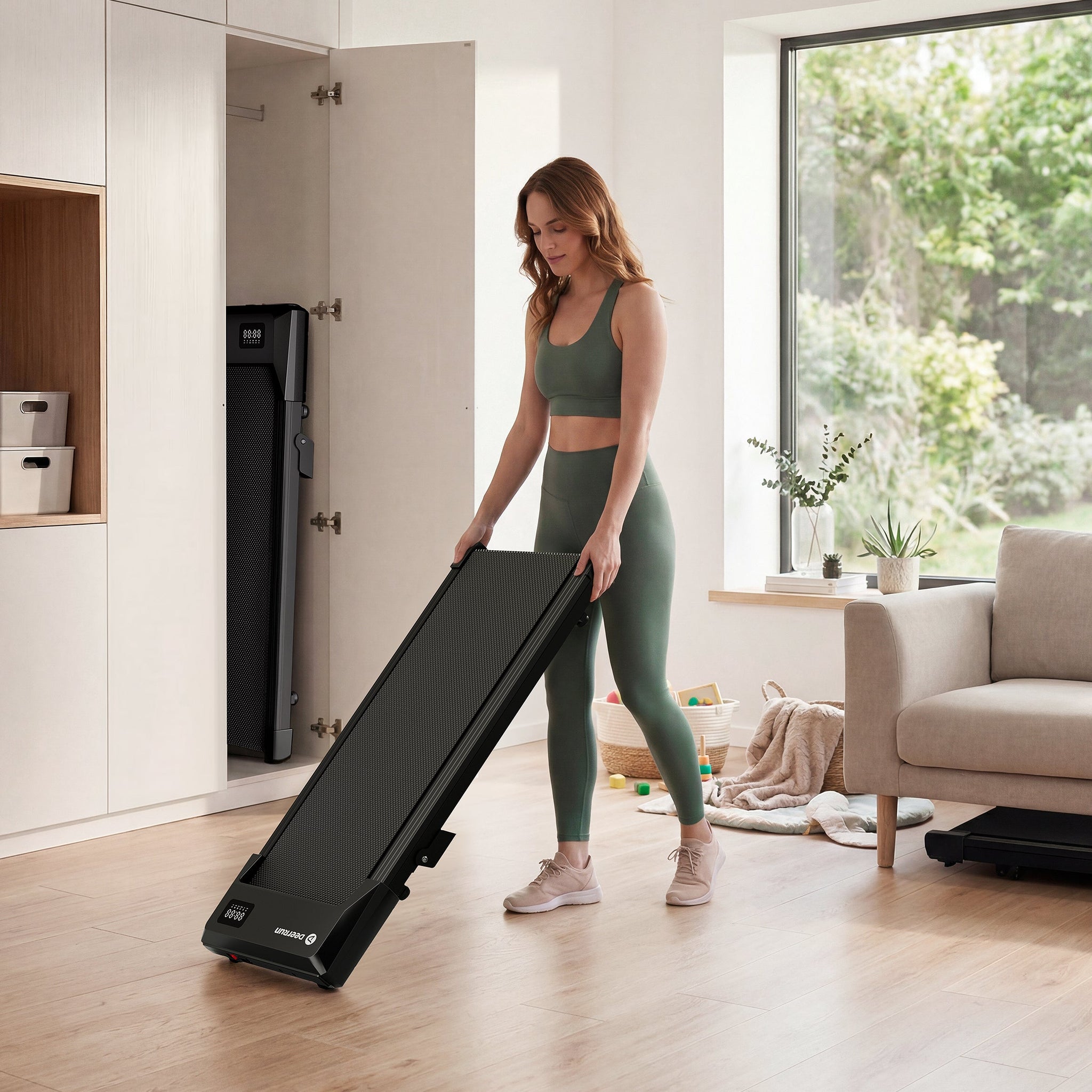 DeerRun Walking Workstation: Incline Walking Pad & Desk Bundle | Replace Your Chair