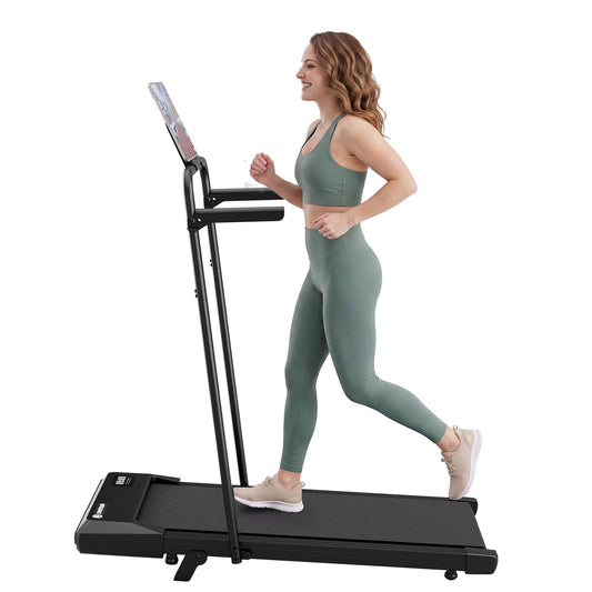 DeerRun Q2 Urban 7% Incline Walking Pad with Handrail