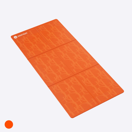 Sporty Vitality Orange DeerRun® Sprint Mat: Specific, Foldable, Floor-Protecting