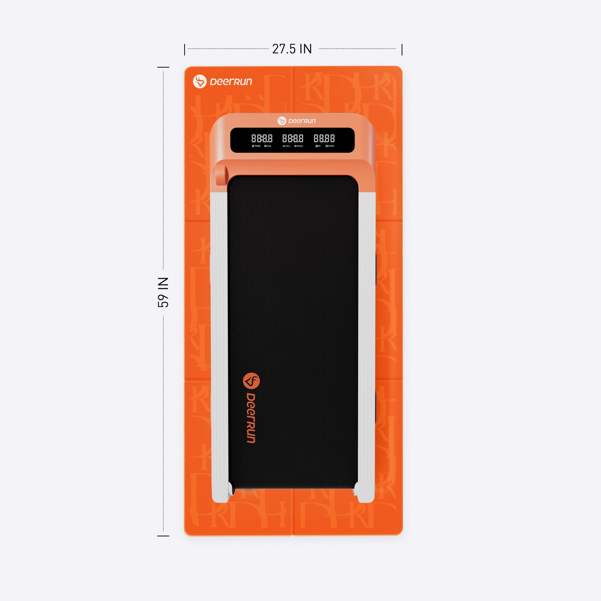 Sporty Vitality Orange DeerRun® Sprint Mat: Specific, Foldable, Floor-Protecting