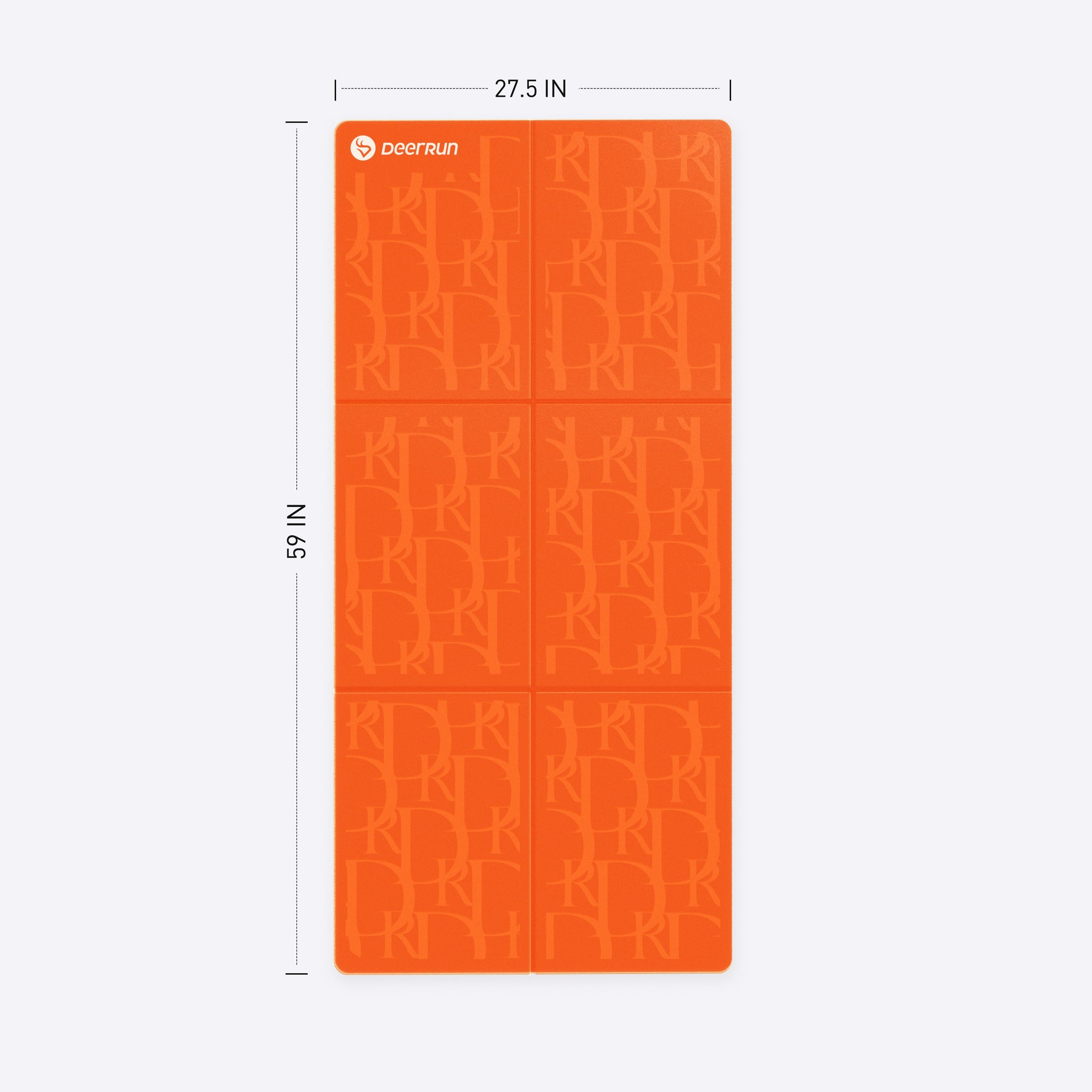 Sporty Vitality Orange DeerRun® Sprint Mat: Specific, Foldable, Floor-Protecting