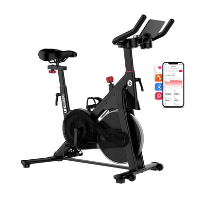 DeerRun S500 Pro King Size Indoor Exercise Bike for Tall Riders 32 Magnetic Adjustable Resistance, LED Screen