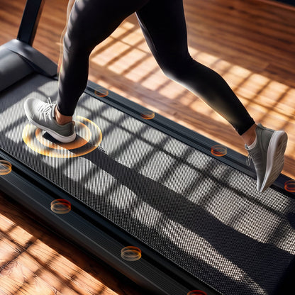 All-New 2026 A1 Pro Move+ Smart Foldable Treadmill with 6% Incline & NFC | 350 lbs, 10 mph, Black