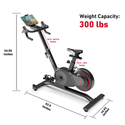 DeerRun Velix Base 1 Real-Road Smart Indoor Bike - 24-Speed Shifting, 999 Interactive Resistance