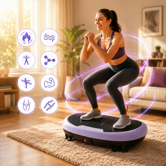 High-Power Full‑Body Vibration Plate Workout, 220lbs